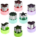 Vegetable Cutter Shapes Set – 1.5" Stainless Steel Mini Cookie & Fruit Cutters by Unknown
