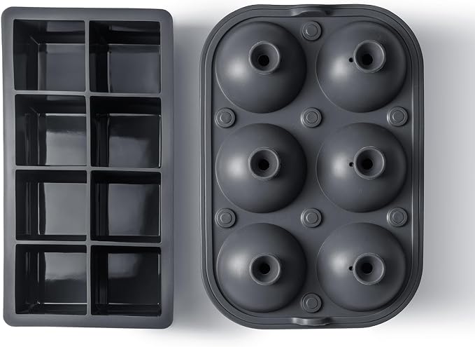 Ice Cube Molds – Large Silicone Ice & Sphere Mold Combo - Image 6