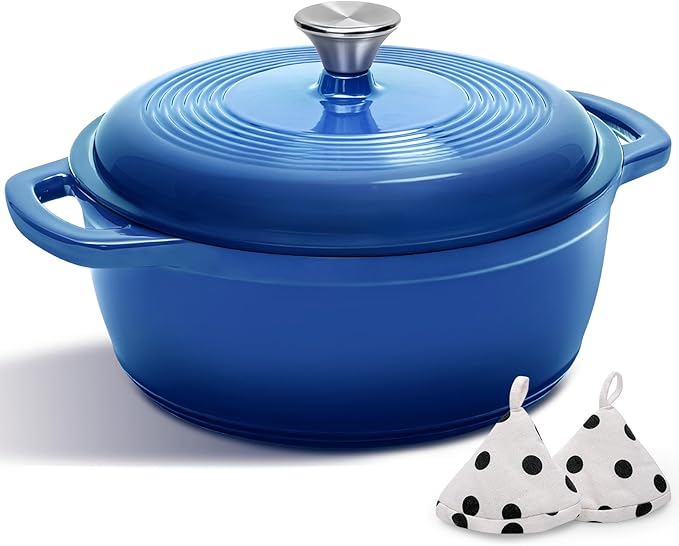 Cast Iron Dutch Oven Pot With Lid by AIVIKI