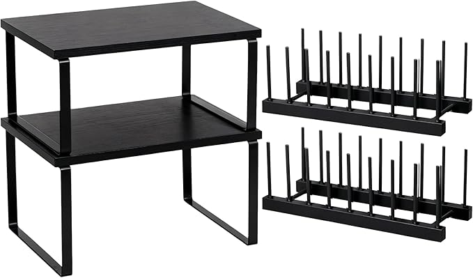 Marsui 4 Pcs Kitchen Organizer Accessories Set Cabinet Organizer Shelf and by Marsui