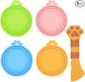 Food Can Spoon & Lids, One Multi-Functional Opener Spatula, Cute Paw Shape Spoon by IVIA+PET