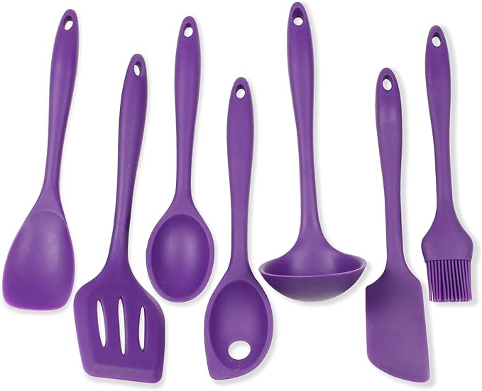 Chef Craft Premium Silicone Kitchen Tool and Utensil Set, 7 Piece by ChefCraft