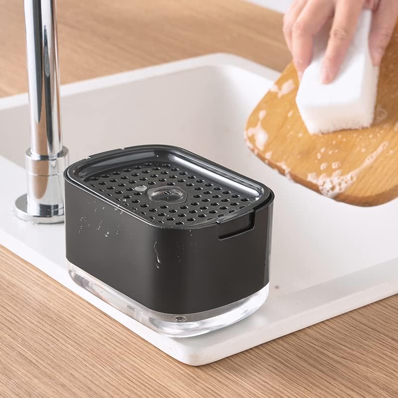 5-in-1 Kitchen Dish Soap Dispenser with Sponge Holder