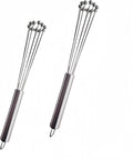 2 Pieces 10.23inch Stainless Steel Ball Whisks, Durable Manual Egg Beater by Unknown