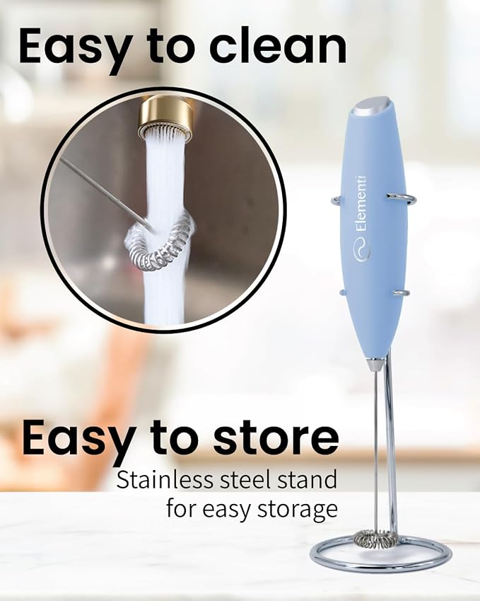 Elementi Electric Milk Frother Handheld - Image 5
