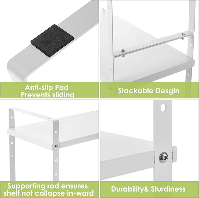 Across-Star Expandable Cabinet Shelf Organizer Rack, Stackable Kitchen Counter - Image 6
