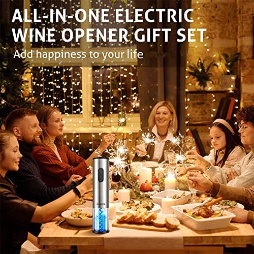 Electric Wine Opener Set, Portable Battery Operated Automatic Wine