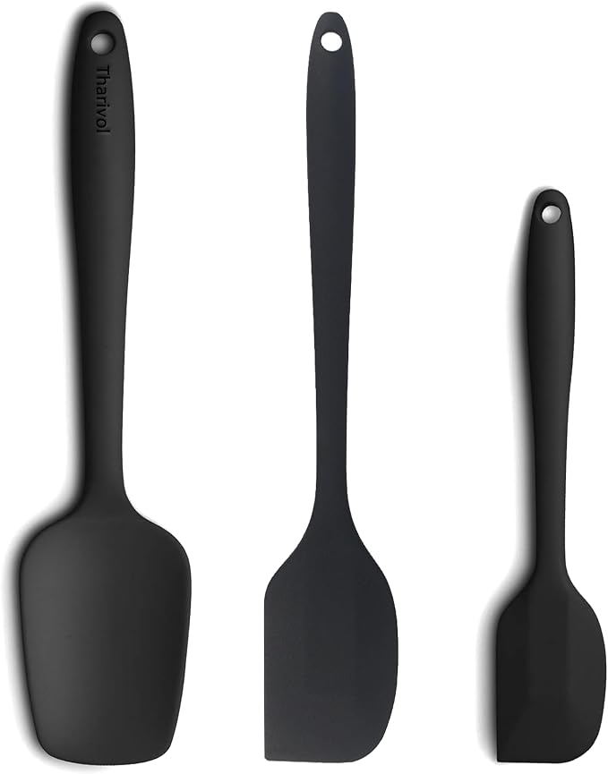 3 Pcs Silicone Spatula, Food Grade Rubber Spatula, Spatulas Silicone Heat by Unknown