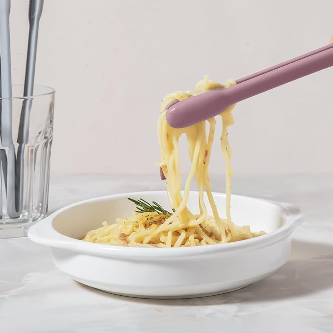 carrotez Silicone Cooking Kitchen Tongs, Non-Scratch Serving Tongs 9.25 Inches - Image 3