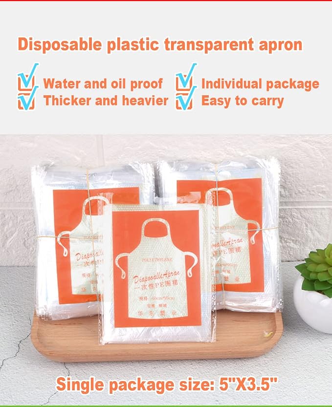 Disposable Aprons, Plastic apron - Image 2