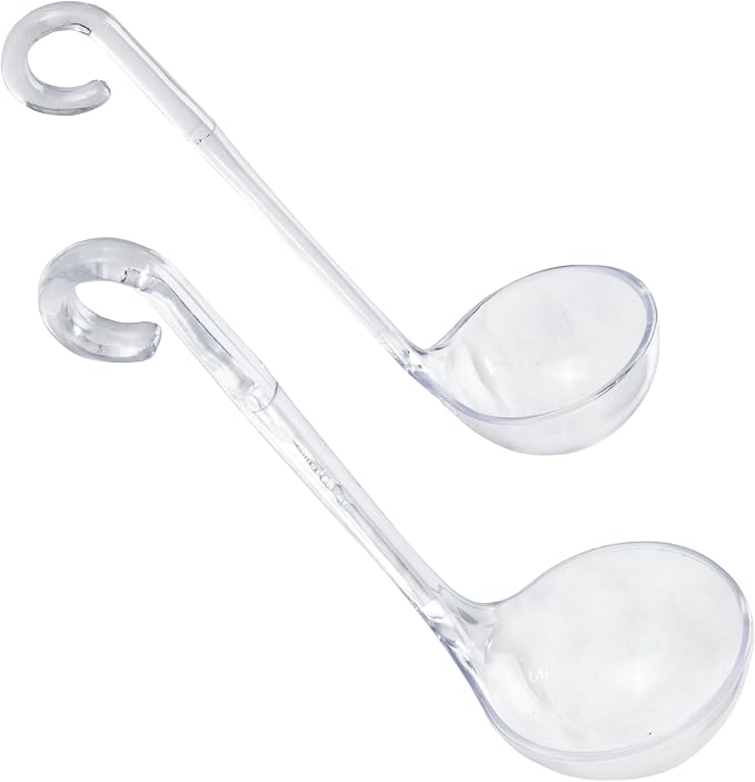 Chef Craft Plastic Dressing and Sauces Ladles, 1 Ounce 5.5 Inch and 2 Ounce 6 by ChefCraft
