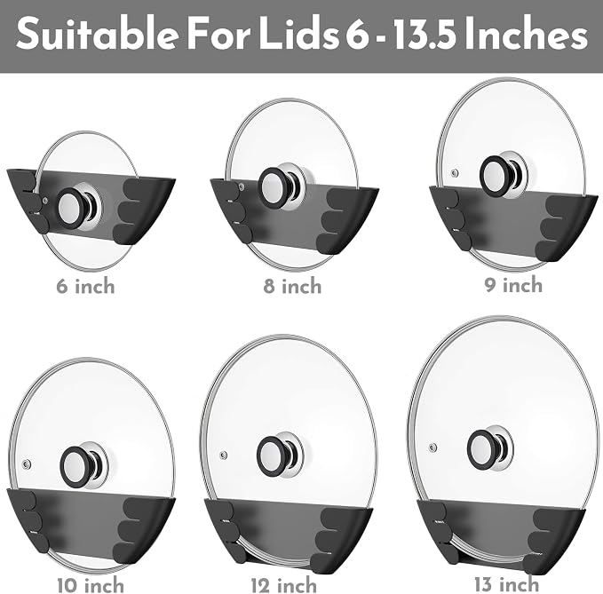Universal Pot Lid Organizer for Cabinet - Image 2