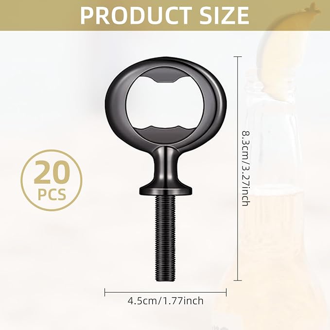 Metal Bottle Opener Kit, DIY Beer Opener Hardware DIY Craft Handmade Wood - Image 3