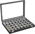 Stratalife Jewelry Organizer 40 Grid Gray Black Jewelry Tray by Stratalife