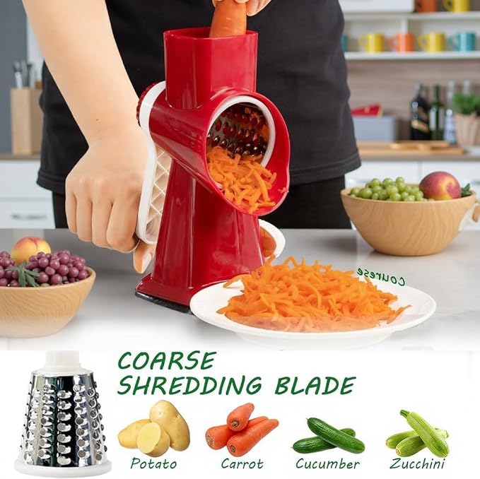 Cheese Grater with Handle, Vegetables and Fruits and Easy to Clean - Image 6