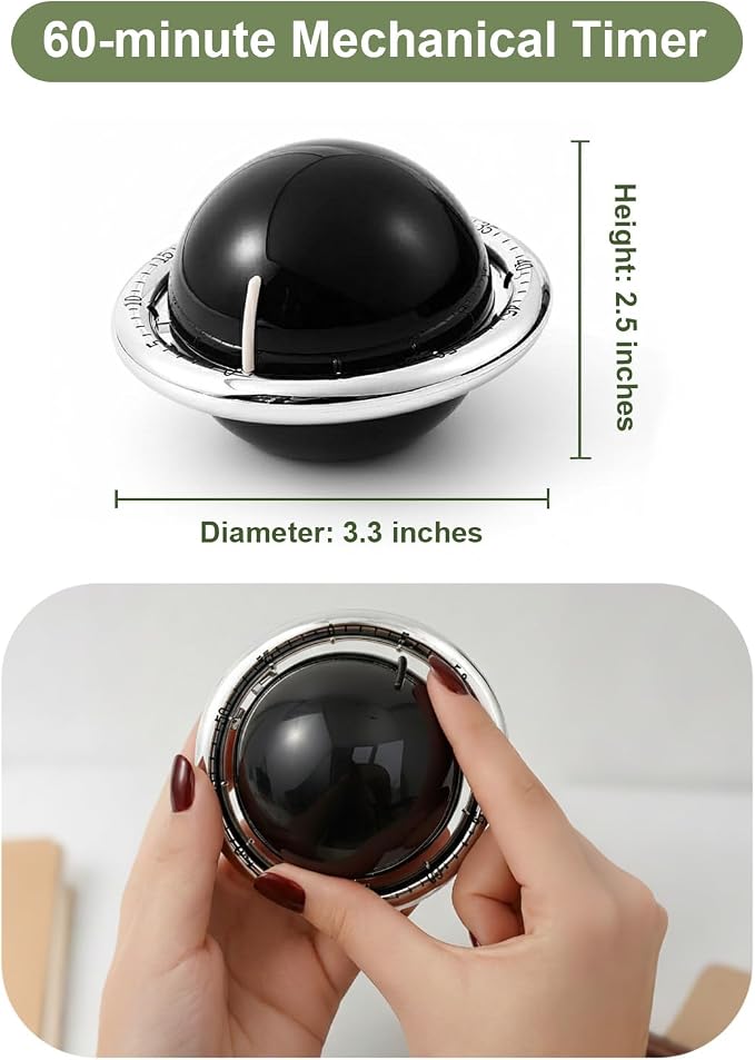 Kitchen Timer, 60-Minute Mechanical Timer - Image 6
