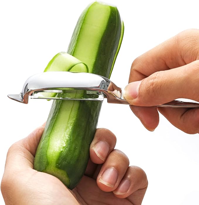 Set of 2 Stainless Steel Vegetable Peeler, Y-Shaped and I-Shaped Stainless - Image 4