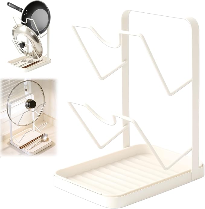 Kitchen Pot Lid Storage Rack, Pot Lid Organizer, Kitchen Pot Lid Holder While by Unknown