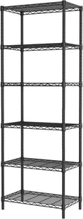SINGAYE 6 Tier Adjustable Storage Shelf Wire Shelving Unit Metal Shelves by SINGAYE