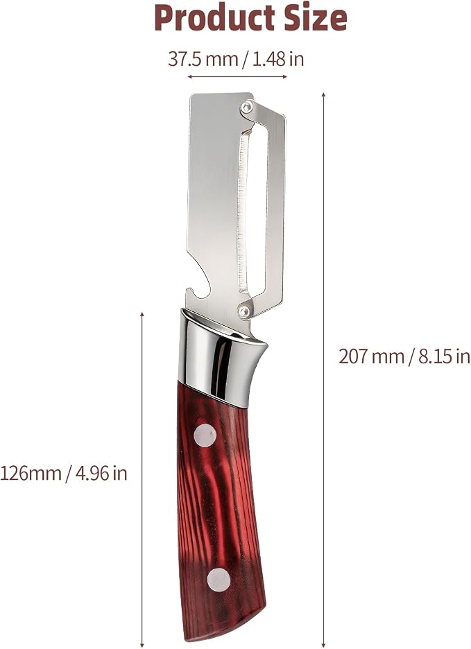 Multifunctional Vegetable Peeler, 2 in 1 Stainless Steel Fruit Veggie Peeler - Image 2