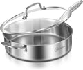 LOLYKITCH 6 QT Tri-Ply Stainless Steel Sauté Pan by LolyKitch