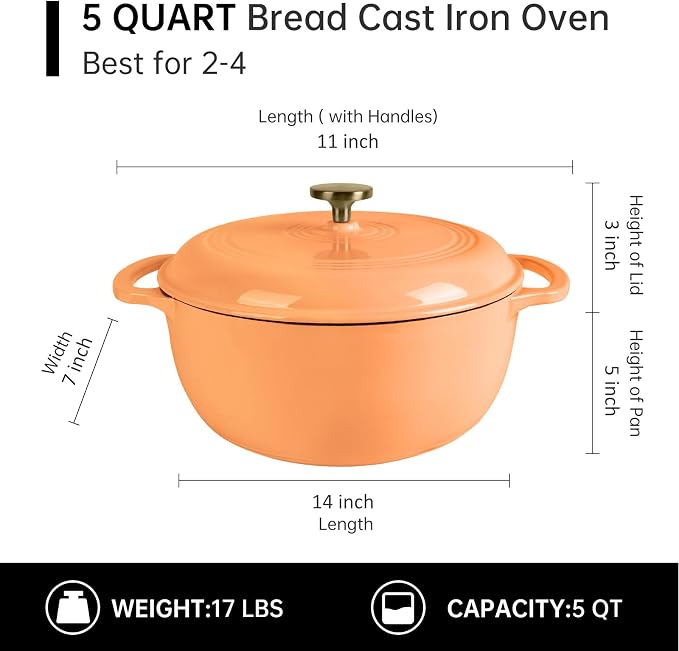 Premium Enameled Cast Iron Dutch Oven - Image 2