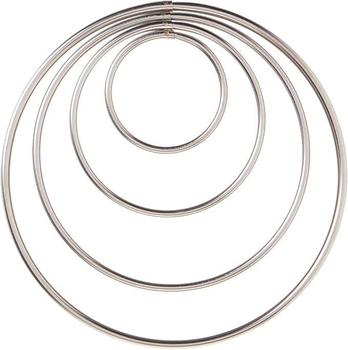 Ateco 4 Piece Stainless Steel Plain Edge Round Cutters Set in Graduated Sizes - Image 4