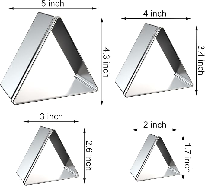 Equilateral Triangle Cookie Cutter Set Large - Image 2
