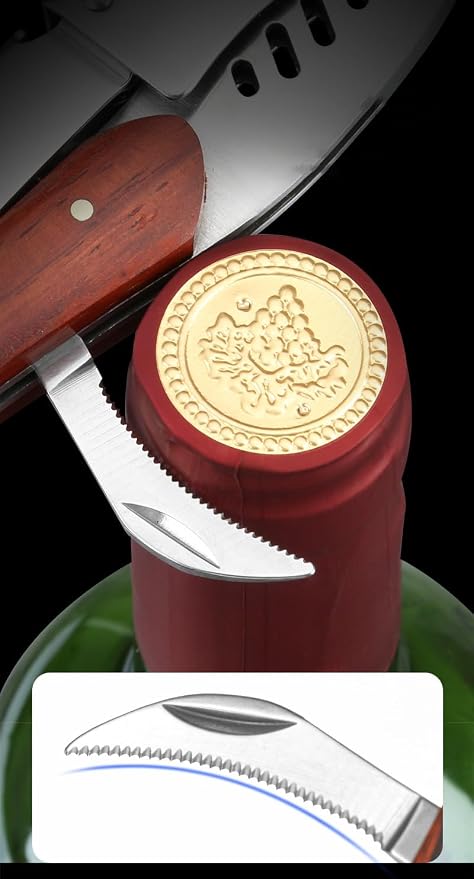 True Shark Corkscrew, Professional Waiters Corkscrew Wine Key Bottle Opener - Image 3