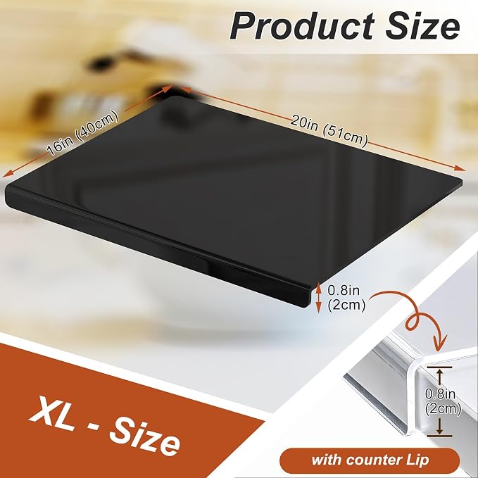 JJL Black Acrylic Cutting Board - Image 5