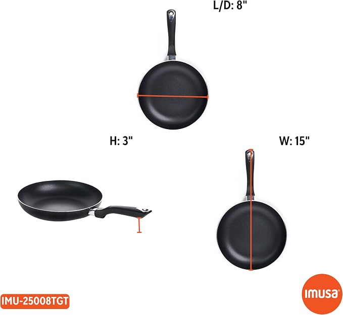 IMUSA 8in Bistro Aluminum Nonstick Fry Pan - Image 7