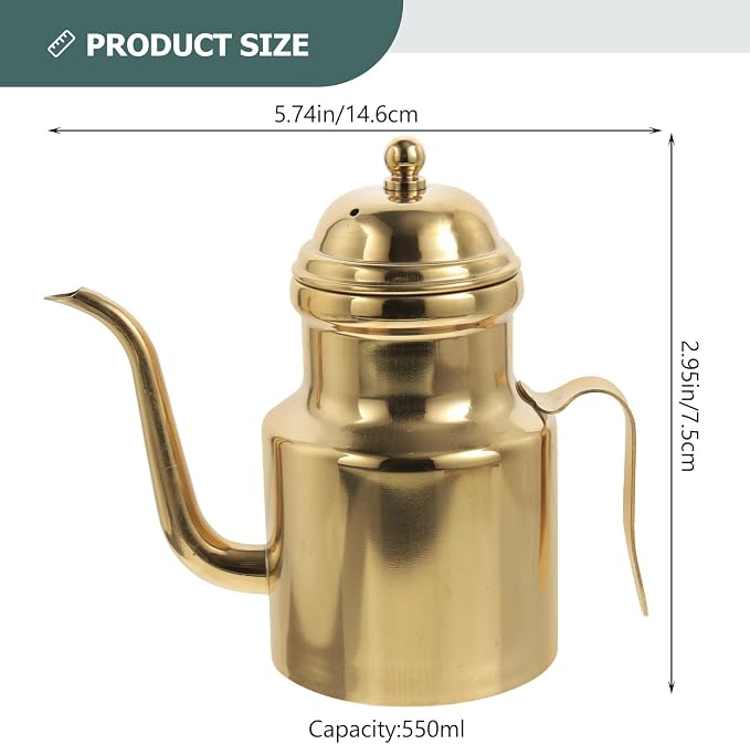 Cabilock Oil Dispenser Vinegar Dispenser Bottle Stainless Steel Oil Can - Image 4