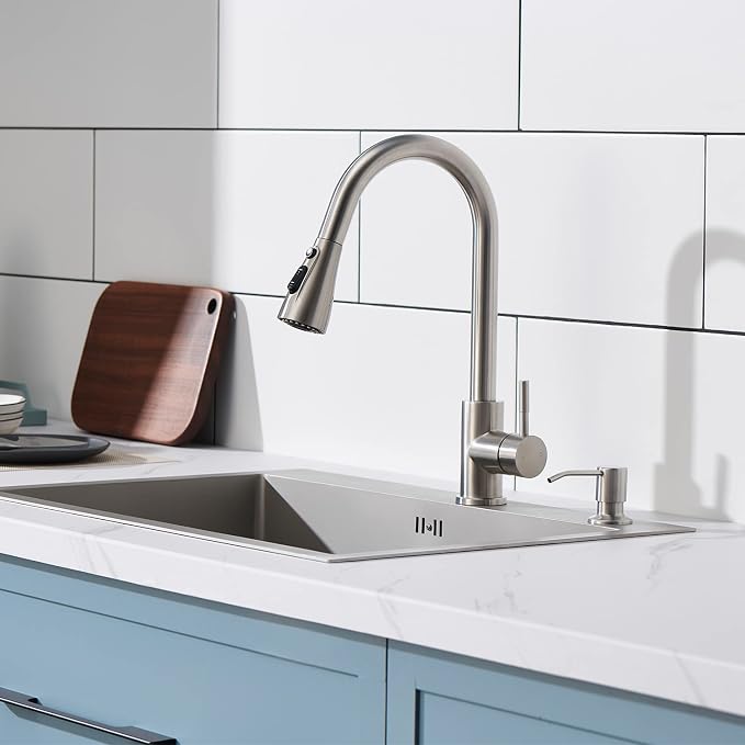 Sink Soap Dispenser Brushed Nickel, Soap Dispenser - Image 2