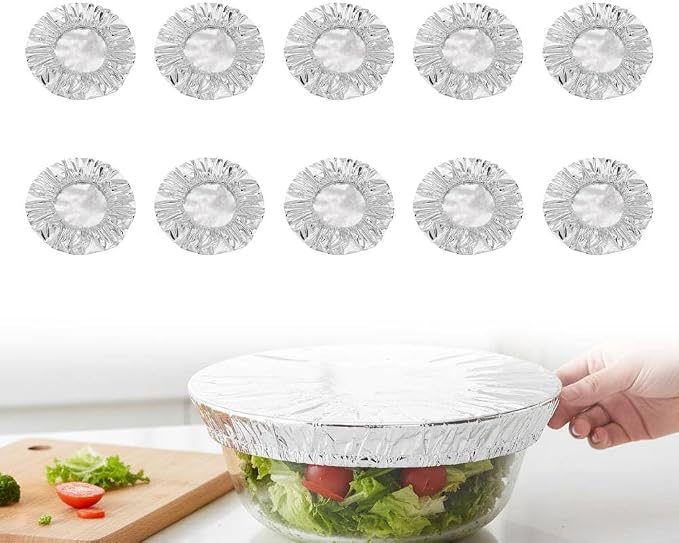 Reusable Aluminum Foil Food Covers: Heat-Insulating, Freshness-Preserving by Unknown