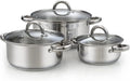 Cook N Home 6-Piece Stainless Steel Pots Set, 1.5 & 3 Qt Sauce Pots by CookNHome