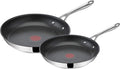 T-Fal x Jamie Oliver Nonstick Coated Stainless Steel Pans 9.5" & 11", Induction by T-falbrand