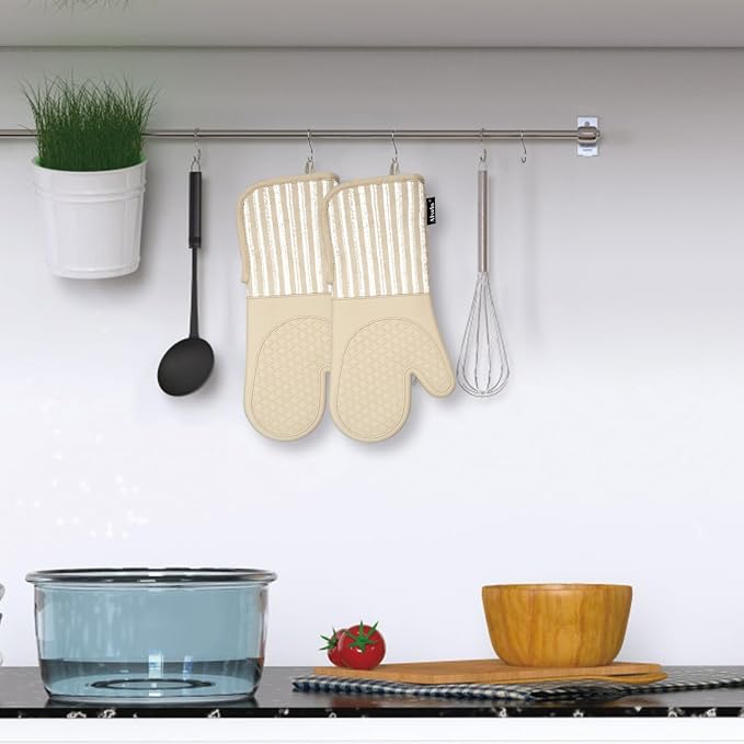 Alselo Silicone Oven Mitts Heat Resistant 932℉ - Image 8
