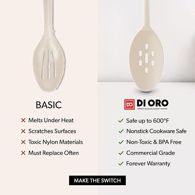 DI ORO Silicone Spoons for Cooking - Image 7