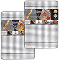 KITCHENATICS Half Sheet Cooling Rack Stainless Steel Oven Safe Set of