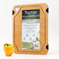 Cutting Board for Kitchen Dishwasher Safe, Eco-Friendly, Juice Grooves by toptier