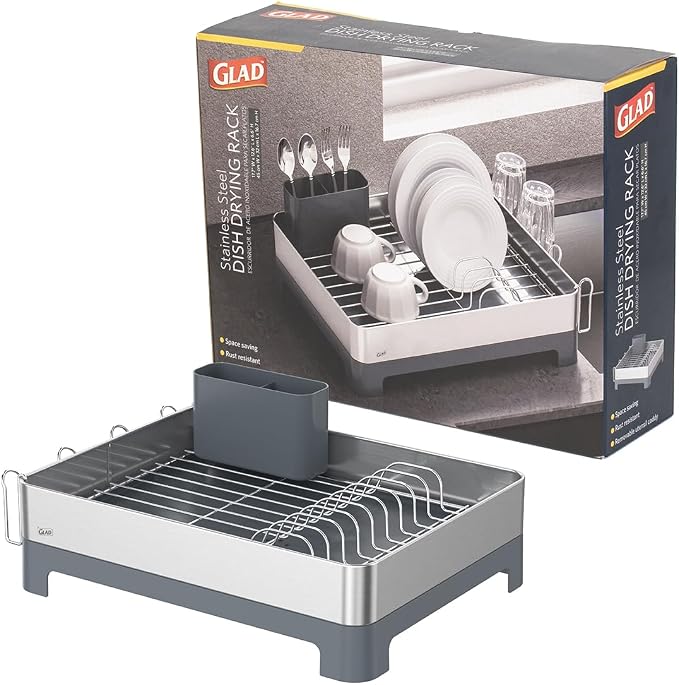 Glad Stainless Steel Dish Drying Rack - Image 6