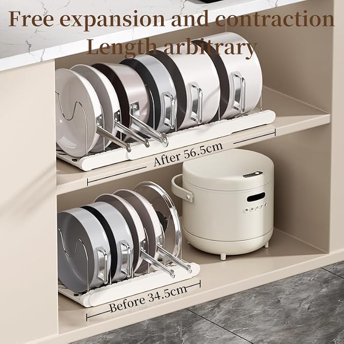 Pot Rack -Expandable Pan Organizer - Image 4