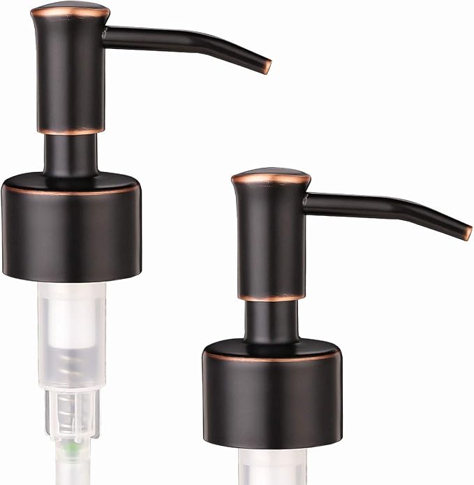 2 Pack Thick Clear Glass Pint Jar Soap Dispenser - Image 5