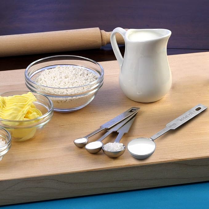 5PCS OstWony Measuring Spoons Set, Includes 1/8 tsp, 1/4 tsp, 1/2 tsp, 1 tsp - Image 6