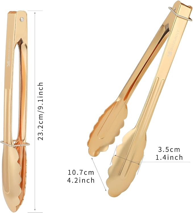 MSY BIGSUNNY 9 Inch Kitchen Food Tongs - Image 2