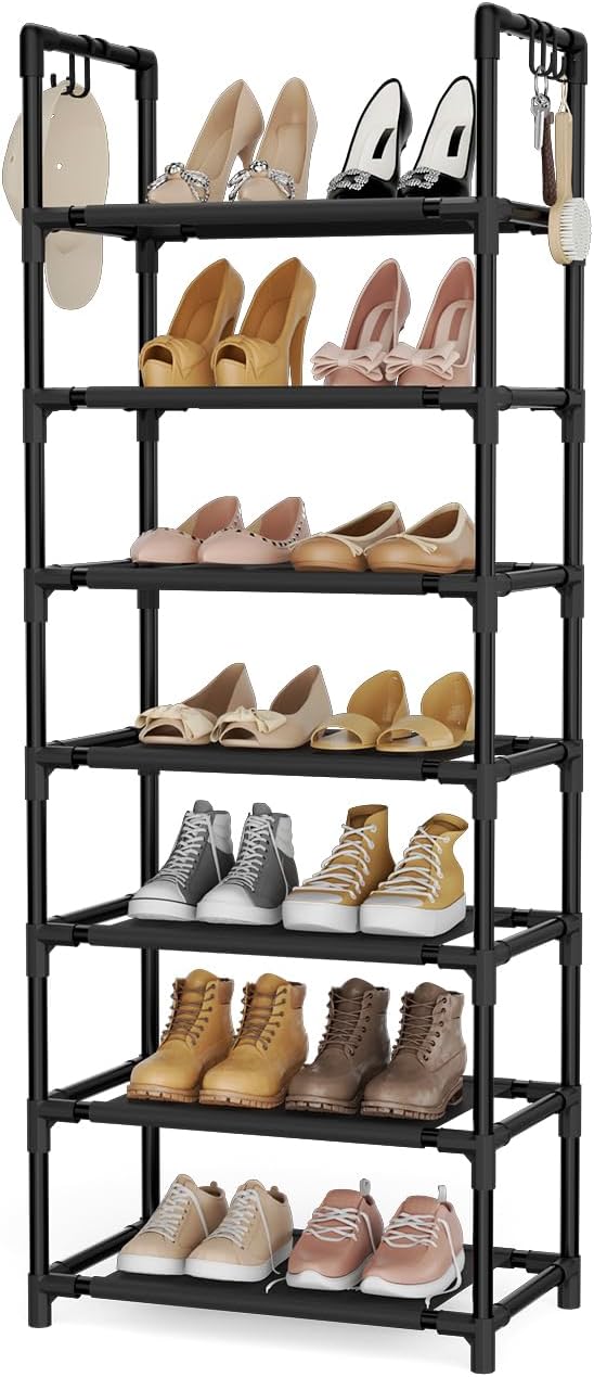 LANTEFUL 7 Tiers Shoe Rack 18-20 Pairs Boots Organizer Storage Sturdy Narrow by LANTEFULforTidyingHouse