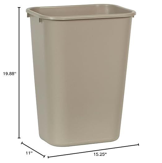 Rubbermaid Commercial Products Deskside Wastebasket/Trash Can, - Image 3