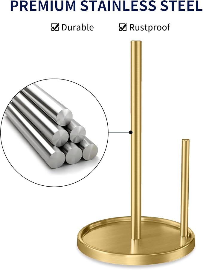 Jesginboo Paper Towel Holder Countertop, Paper Roll Holder - Image 4