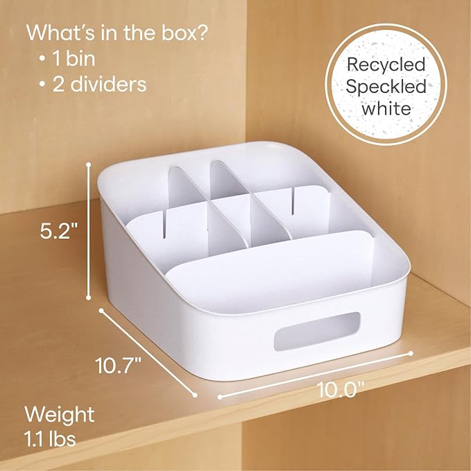 YouCopia ShelfBin Adjustable Snack Bin, BPA-Free Divided Storage Basket - Image 4