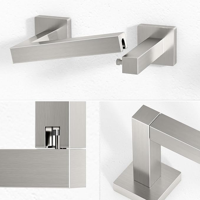 FEILERN Toilet Paper Holder Wall Mounted Post Pivoting Square Tissue Holders - Image 7
